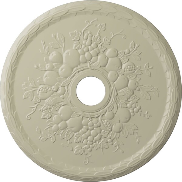 Ekena Millwork Grape Ceiling Medallion (Fits Canopies up to 3 5/8"), 22 5/8"OD x 3 5/8"ID x 5/8"P, Clear Yellow CM22GRCYF - main